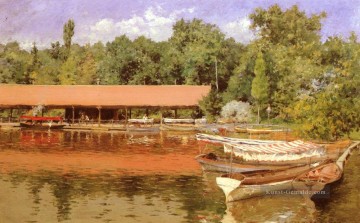  boat - Boat House Prospect Park Impressionismus William Merritt Chase